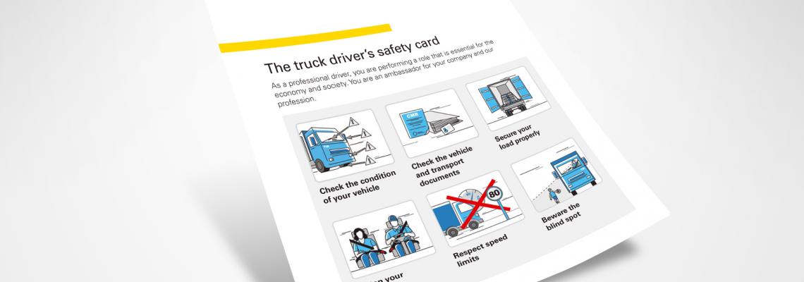 The truck driver’s safety card