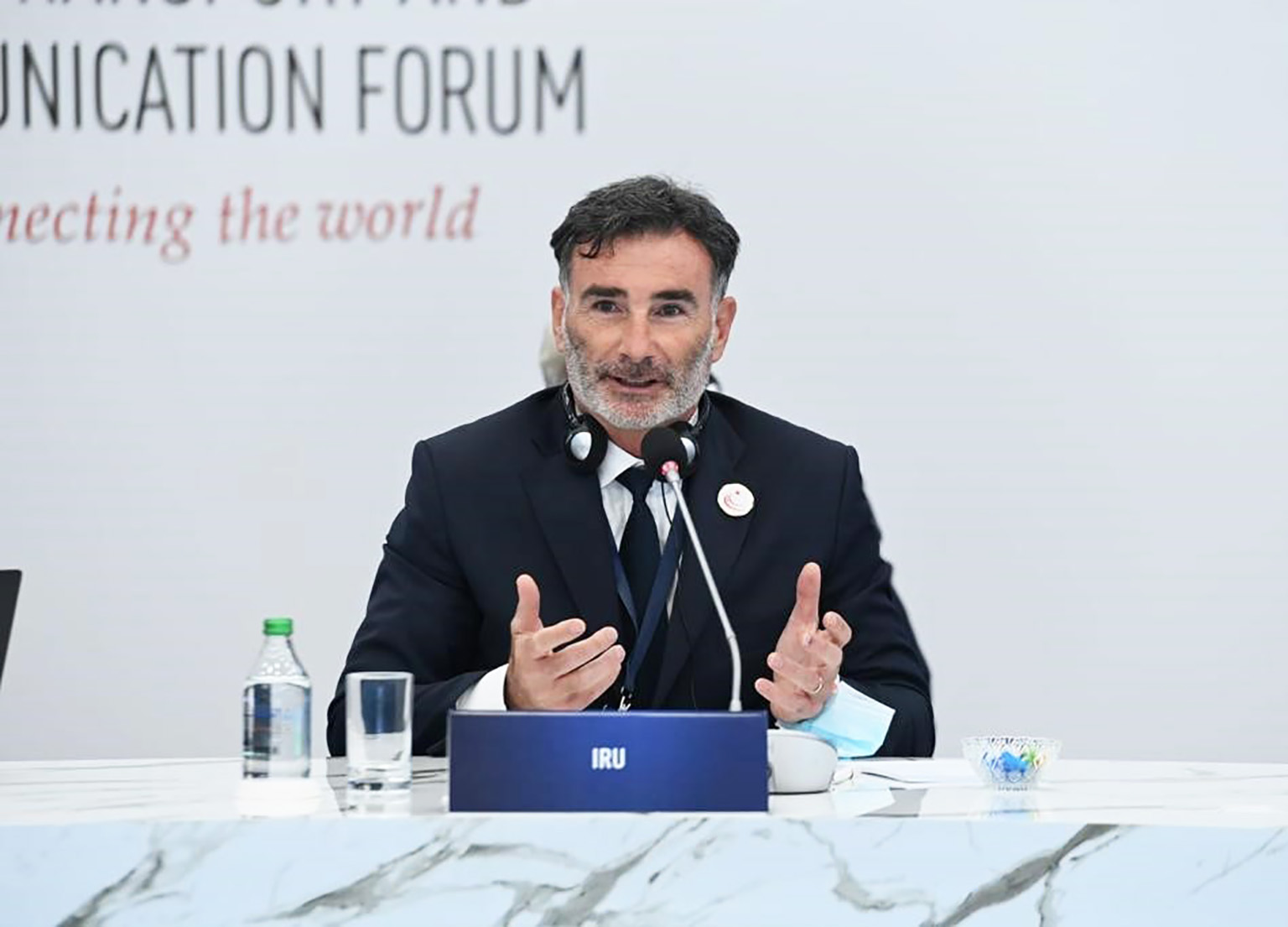 IRU Secretary General Umberto de Pretto