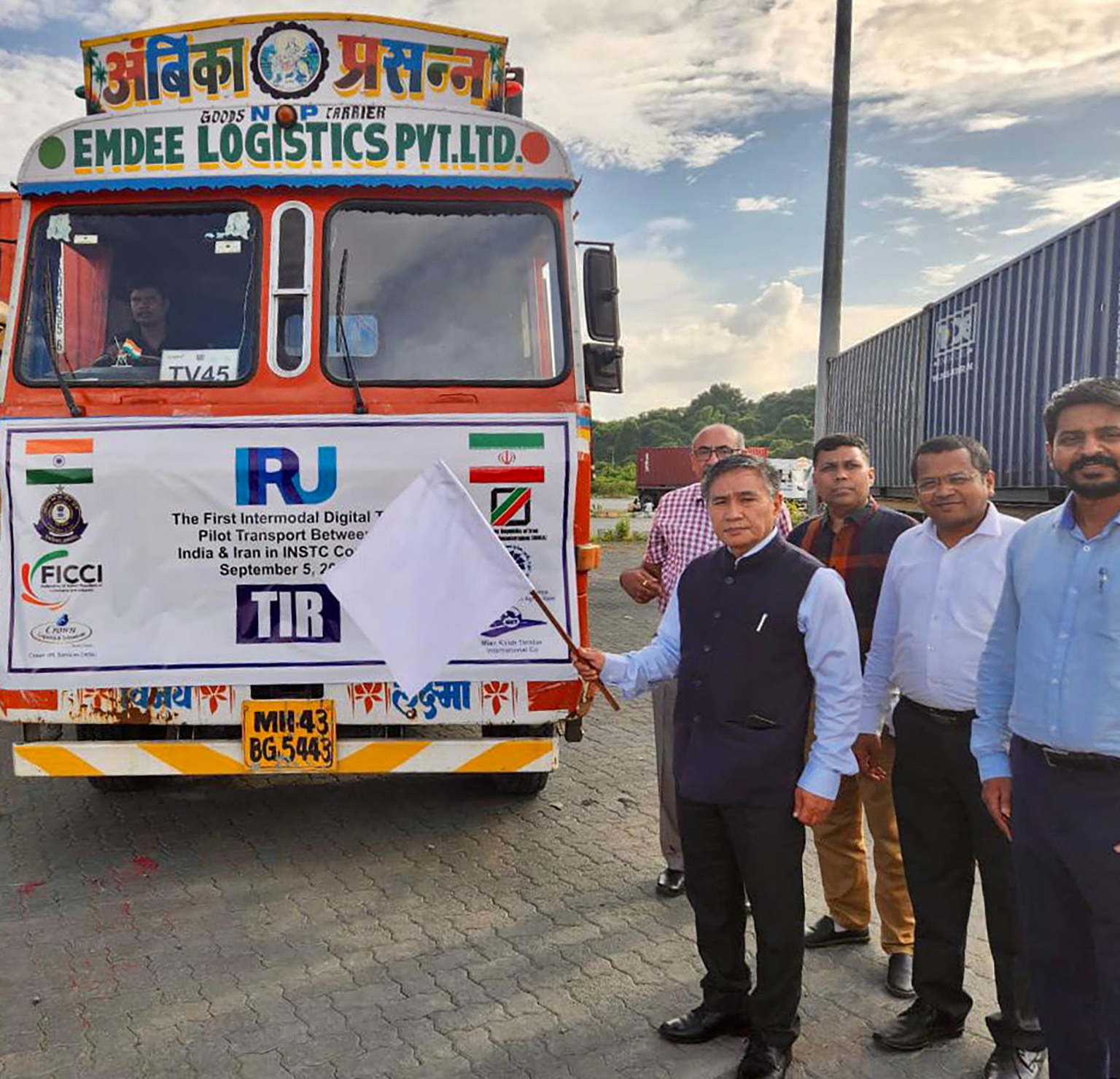 First fully digital intermodal TIR transport piloted from India to Iran