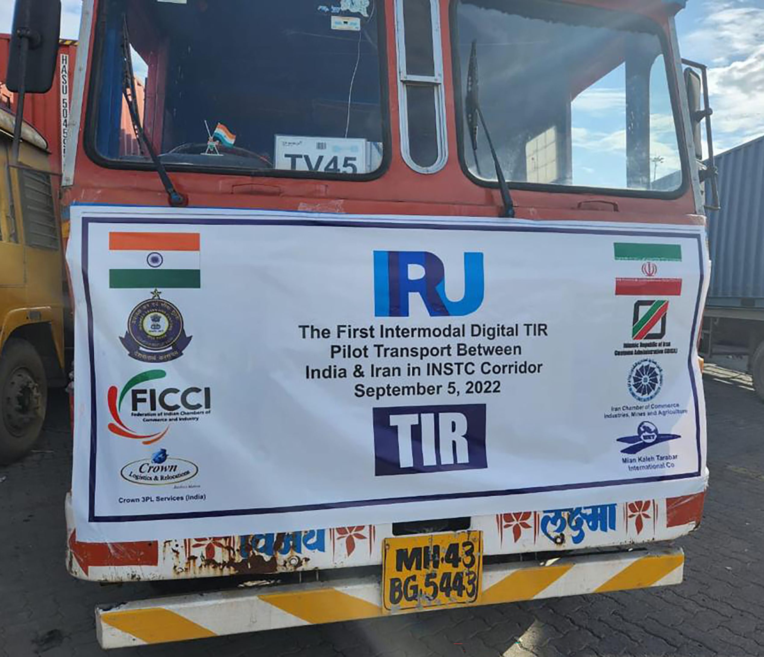 First fully digital intermodal TIR transport piloted from India to Iran