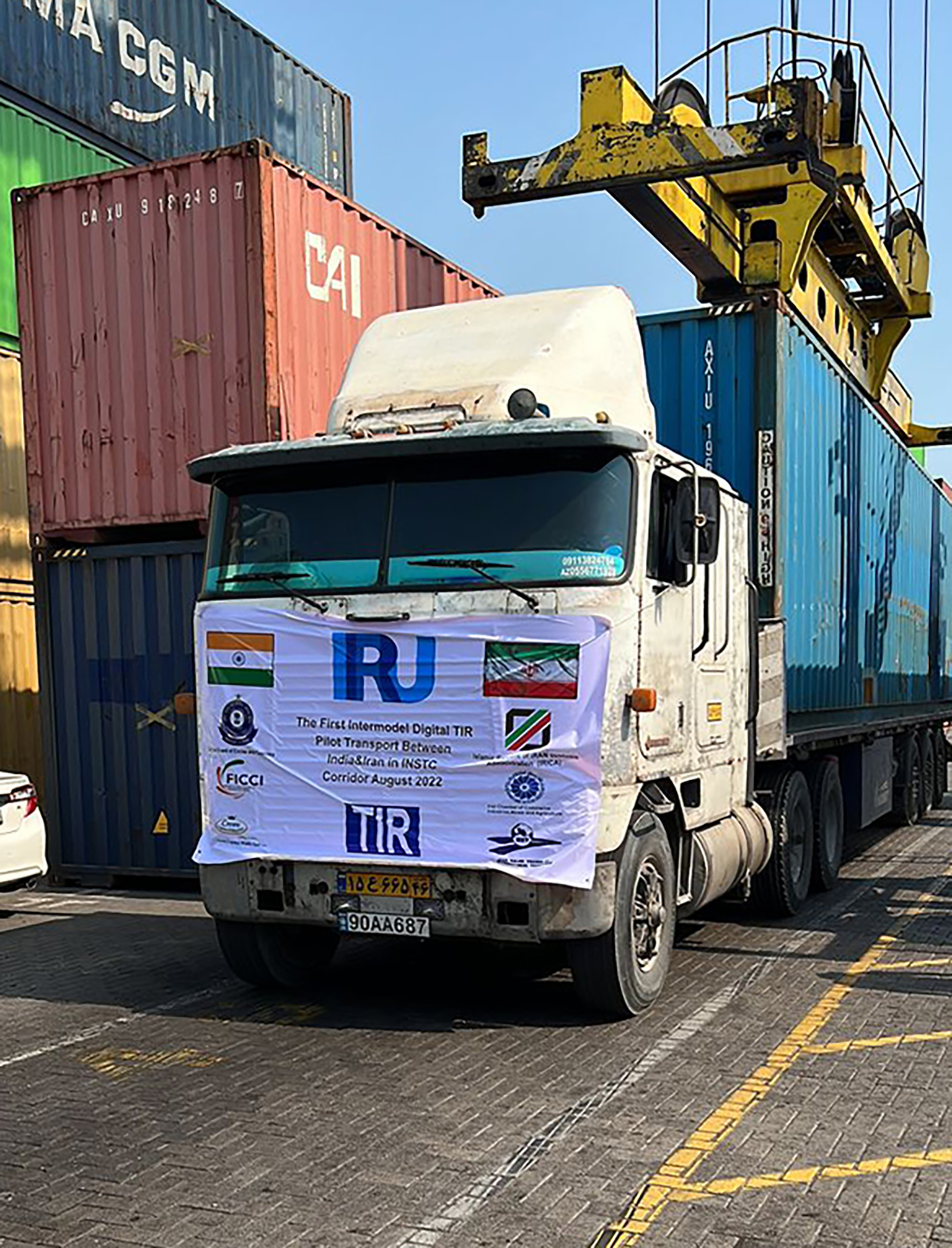 First fully digital intermodal TIR transport piloted from India to Iran