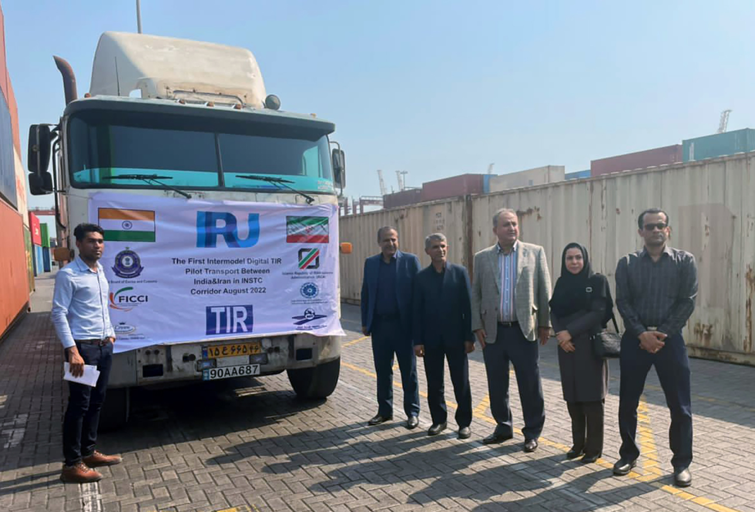 First fully digital intermodal TIR transport piloted from India to Iran