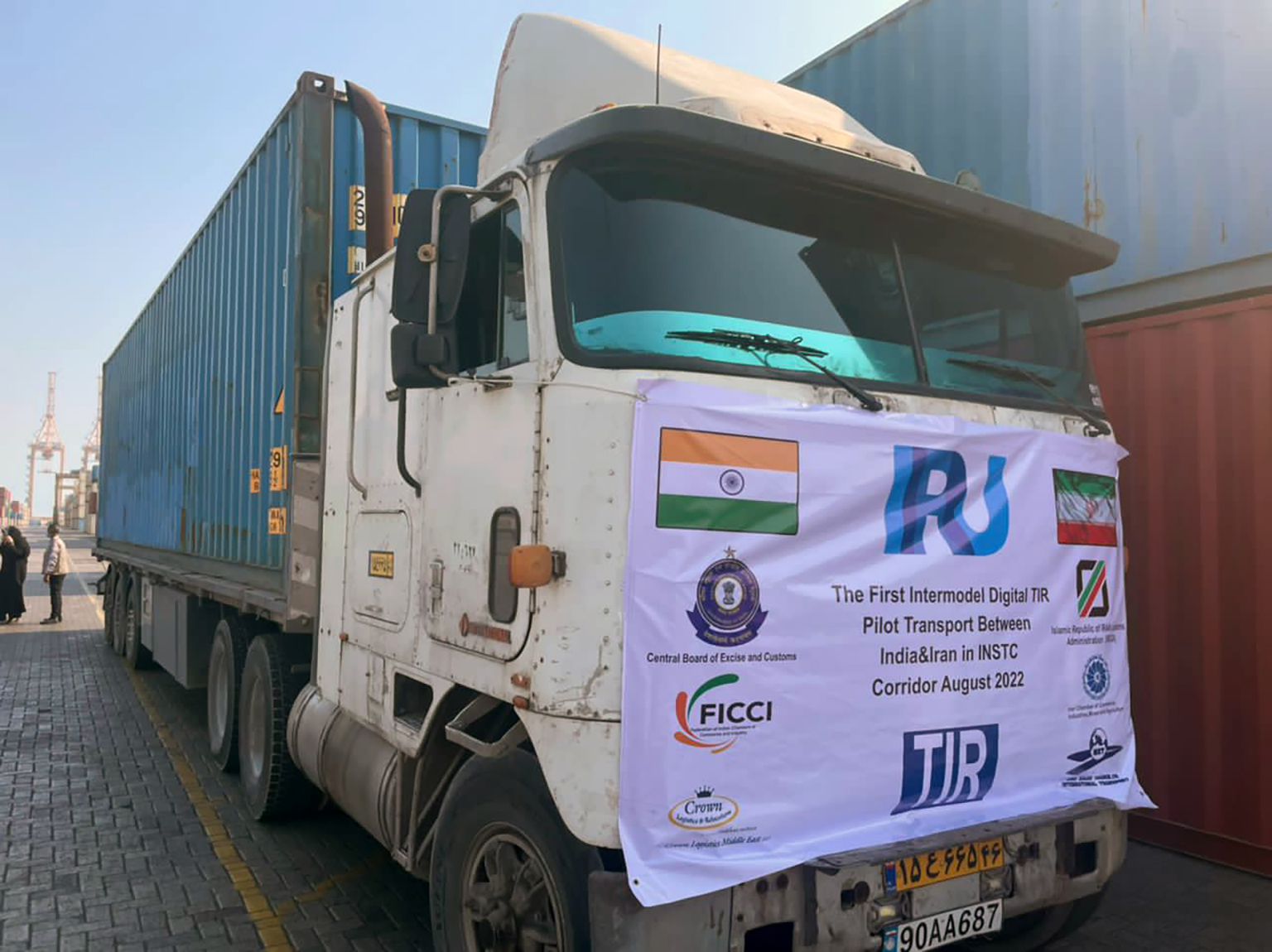 First fully digital intermodal TIR transport piloted from India to Iran