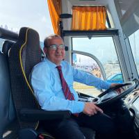 Franco Pala Cagliari football club bus driver