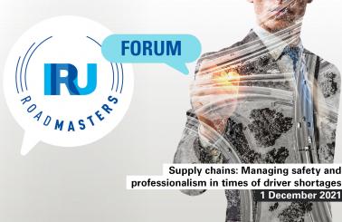 IRU RoadMasters transport certification webinar