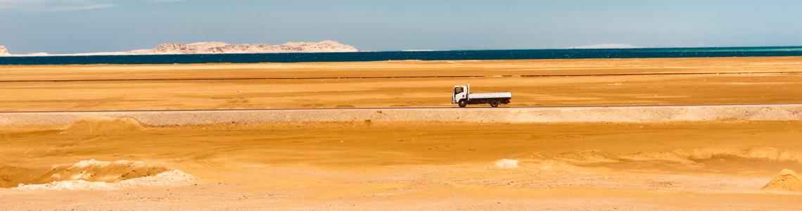 truck in desert