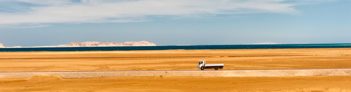 truck in desert