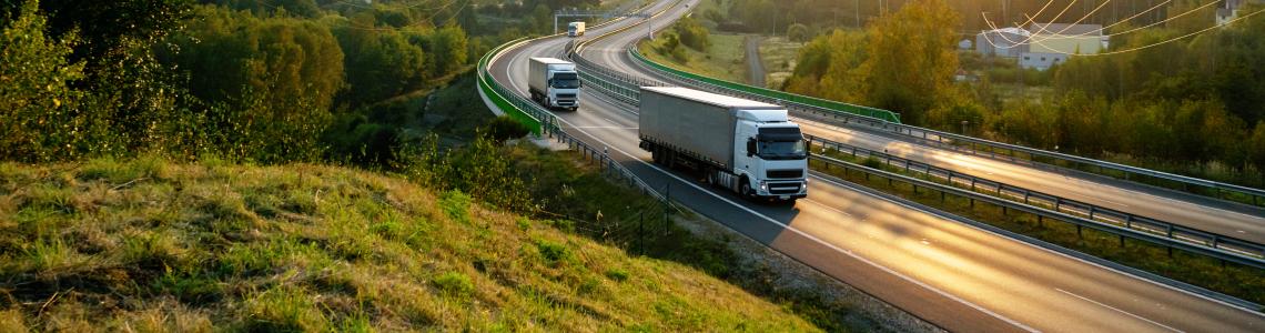 trucks_highway_sunset