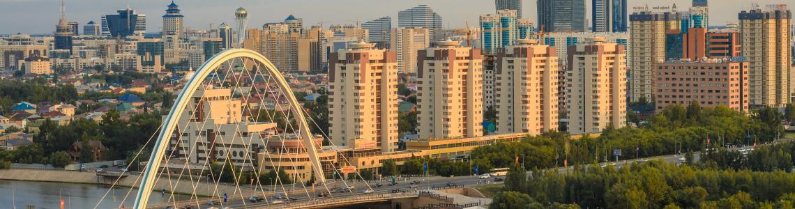 astana view from river