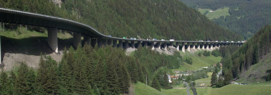 Brenner Pass between Austria and Italy