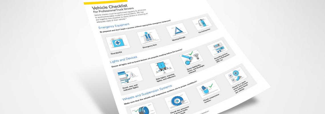 Vehicle Checklist For Professional Truck Drivers