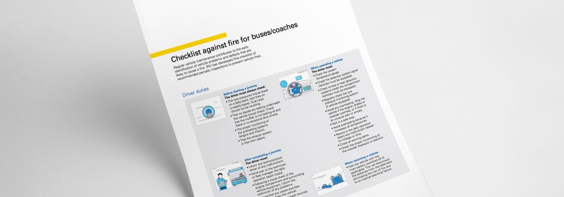 Checklist against fire for buses and coaches