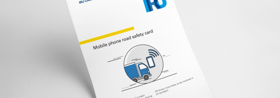 Mobile phone road safety card