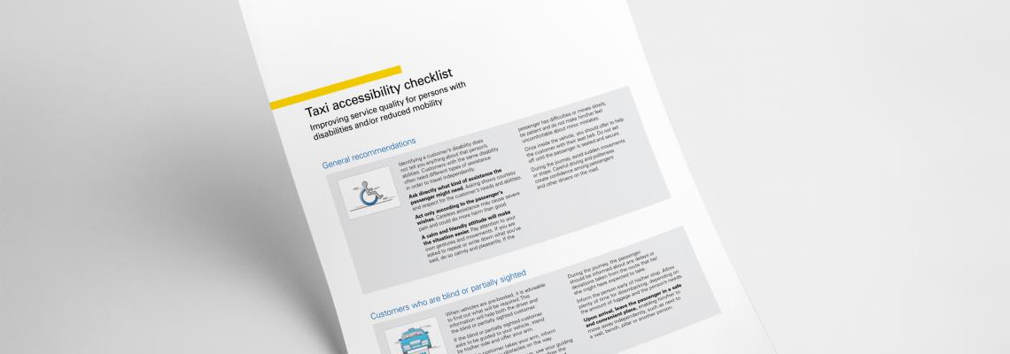 Taxi accessibility checklist