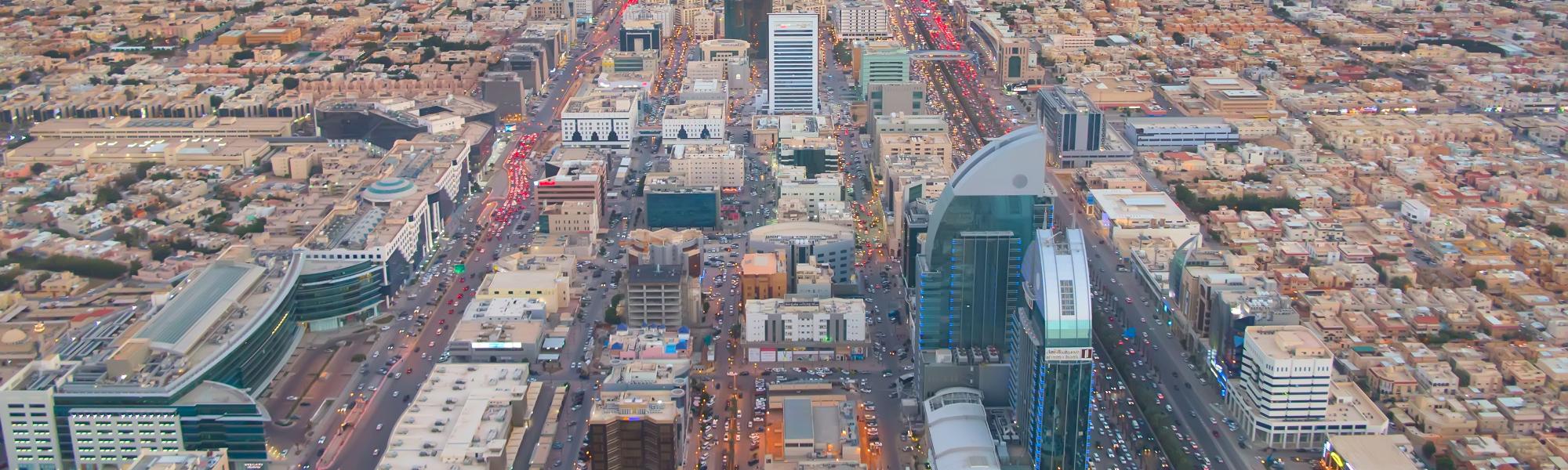 aerial view of downtown Riyadh