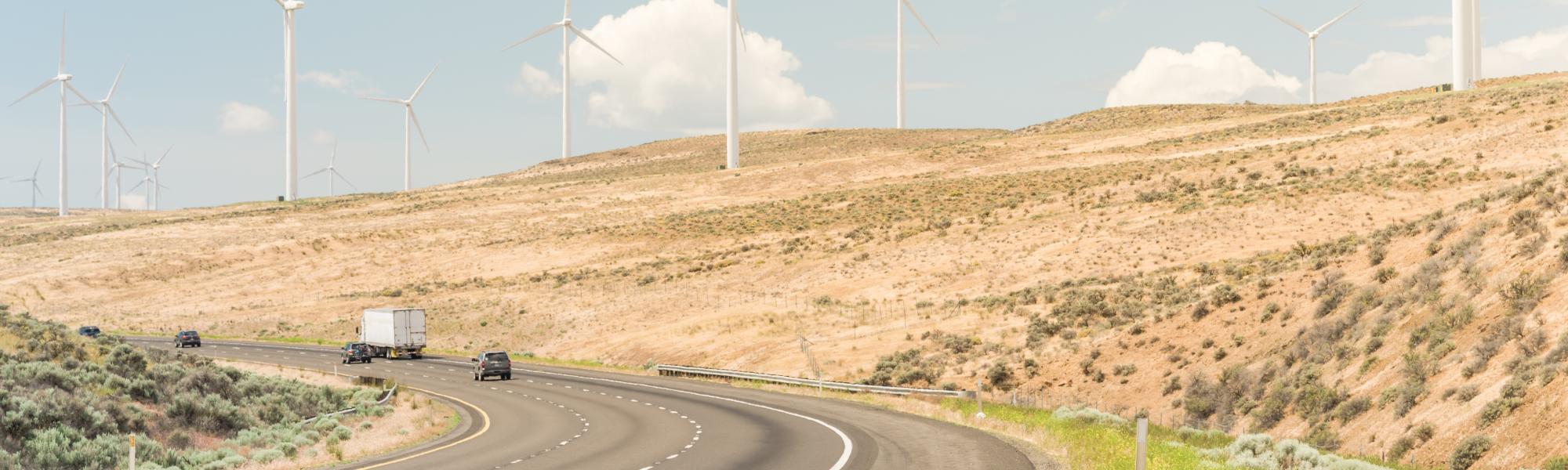 road truck windmills