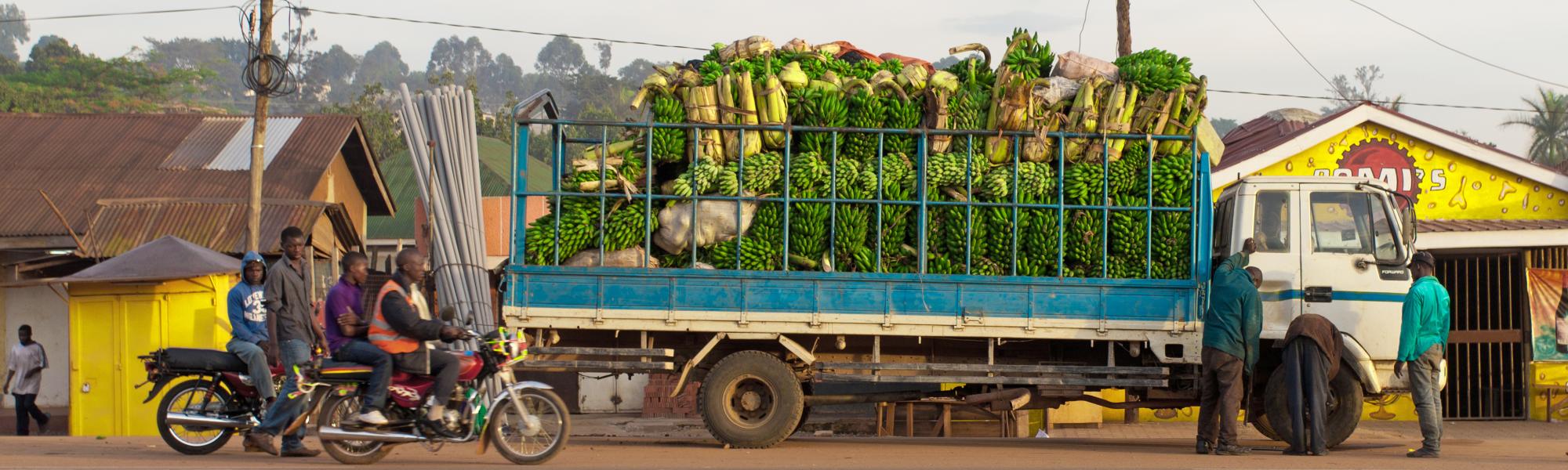 Banana truck Uganda