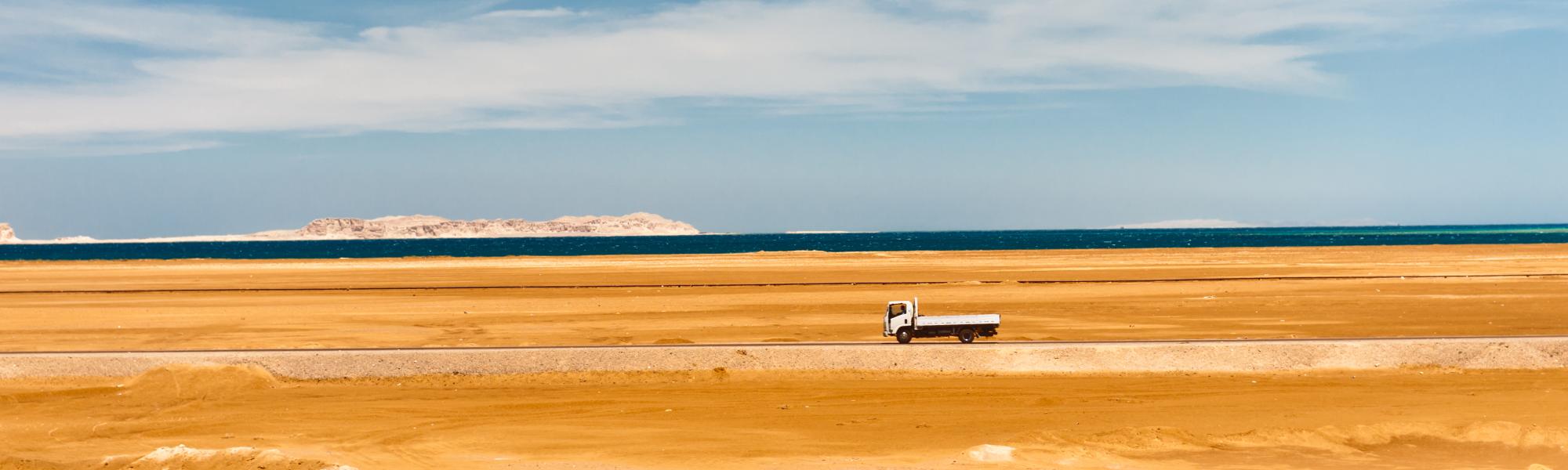 truck in desert