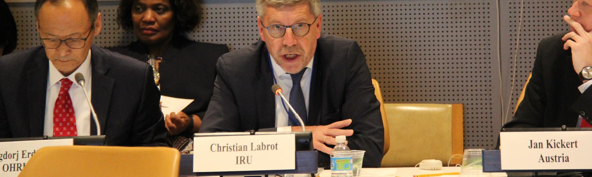 Christian Labrot at ECOSOC event New York