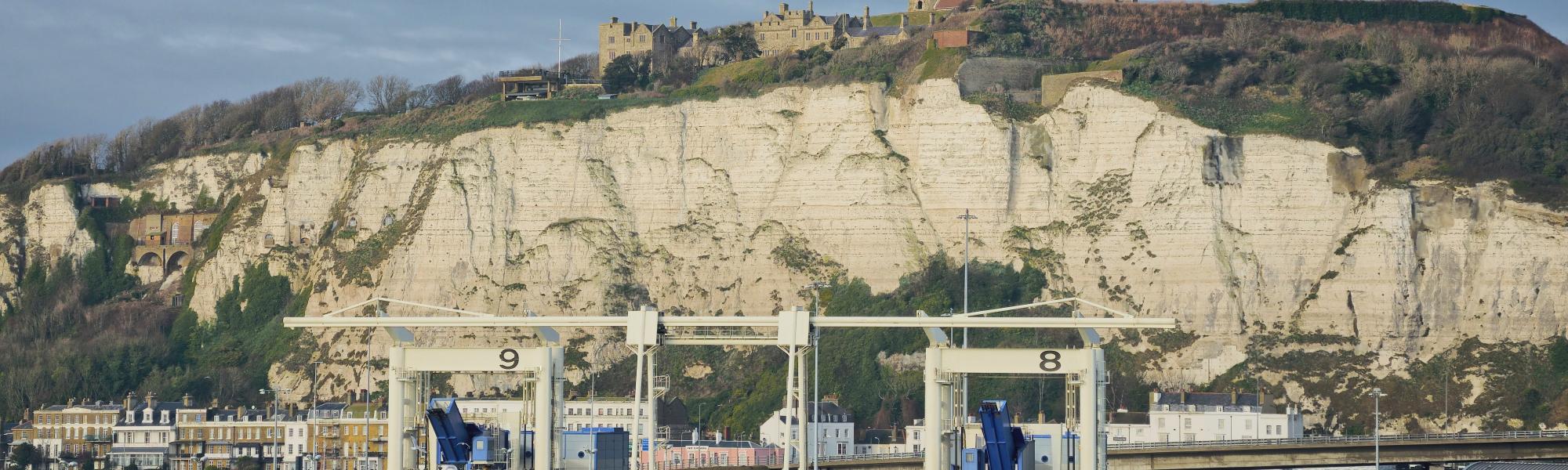 white cliffs port of dover