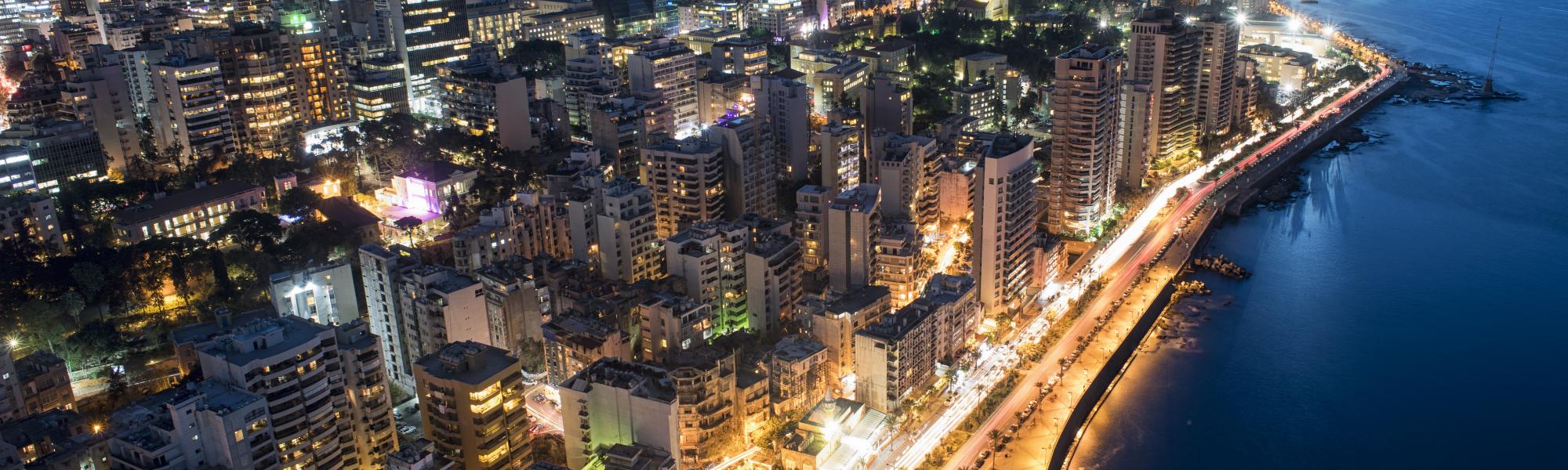 Beirut at night