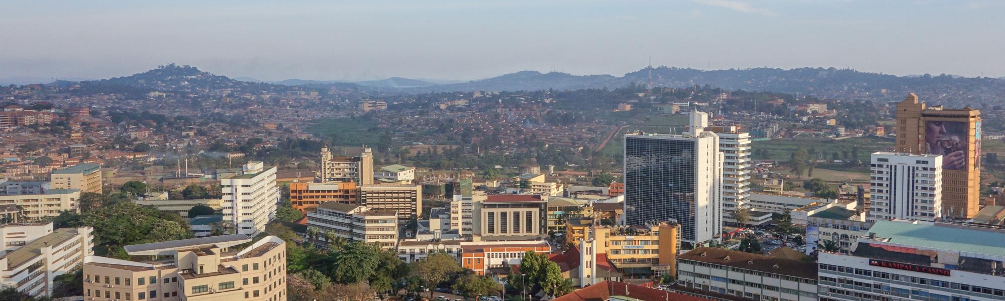 View of the city of Kampala