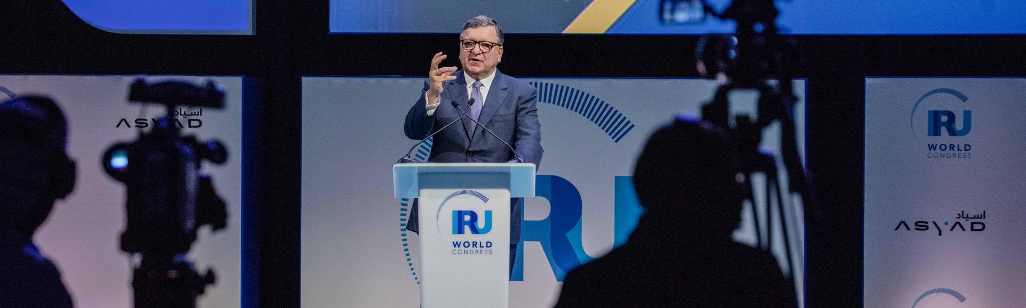 IRU World Congress kicks off in Muscat - Barroso and Defterios