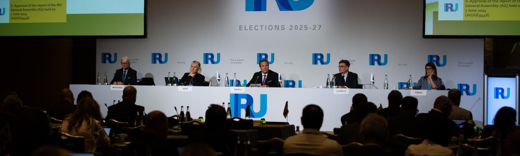IRU, world road transport organisation, elects new leadership for 2025-27