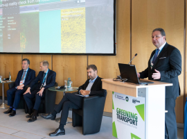 “How can we be greener and more resilient?” was the main question put to industry expert panellists – from Amazon, Flixbus, LKW Walter, Michelin and the World Bank – at IRU’s ITF Summit event today.