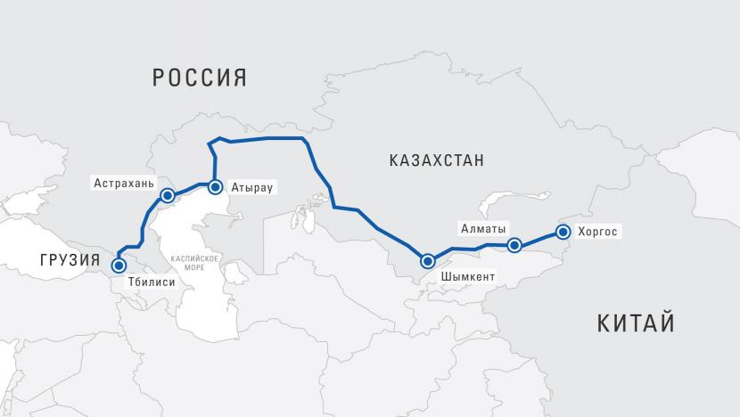 First TIR transport from China to Georgia via Kazakhstan and Russia