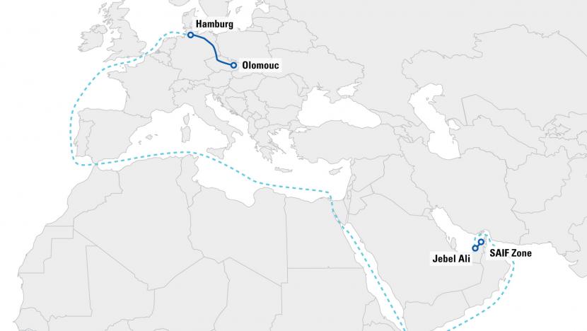 UAE TIR transit operation map