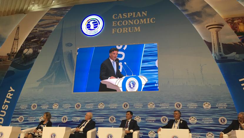 Caspian Economic Forum panel