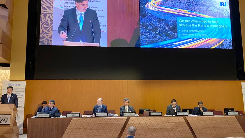 IRU outlines industry approach on decarbonisation at UN