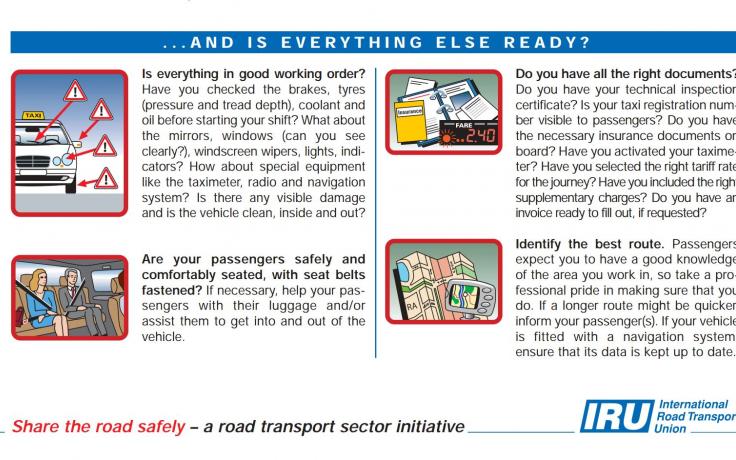 The Taxi Driver Checklist Iru