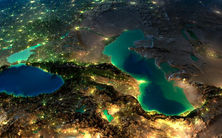 Detailed Earth. Caucasus Ілюстрація Stock Adobe Stock