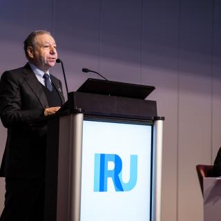 Jean Todt today at the IRU General Assembly