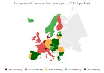 eu diesel map