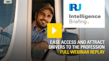 IRU intelligence briefing - Ease access and attract drivers to the profession - Full webinar replay